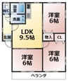 ガーデンさくら 3LDKの間取り
