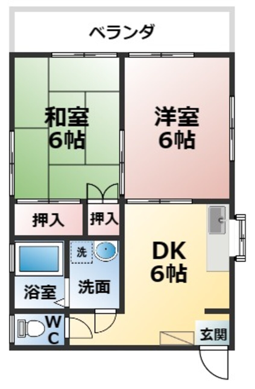 間取図 コーポ春