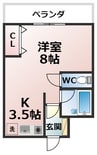 イッツビル 1Rの間取り