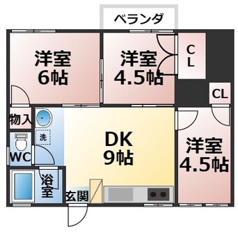 間取図 アクア上白川B棟