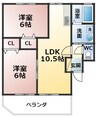 トレゾルソレーユ 2LDKの間取り