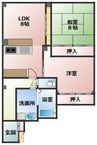 KICHIビル 2LDKの間取り