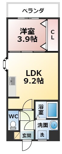 間取り図 クレア大牟田駅前