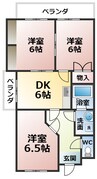 メゾン中島 3DKの間取り