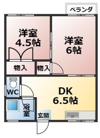 間取図 アルト左古町