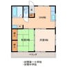 猪狩アパート 2DKの間取り