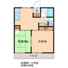 猪狩アパート 2DKの間取り