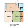 コーポ野田　１号棟 2DKの間取り