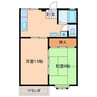 シティハイツ 2DKの間取り