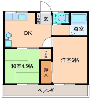 間取図 桂コーポ