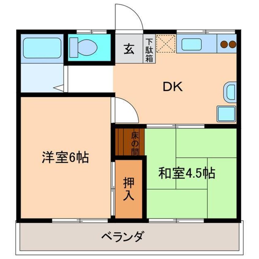 間取図 桂コーポ