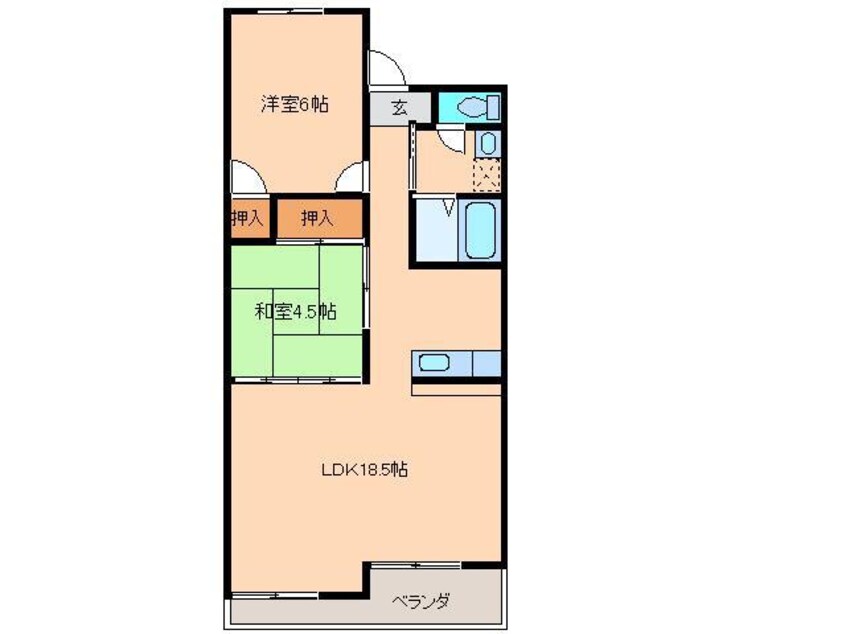 間取図 作町ロイヤルマンション