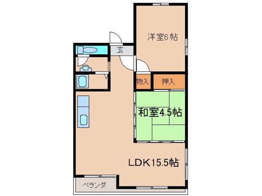 間取図 作町ロイヤルマンション