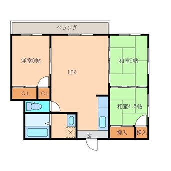 間取図 作町ロイヤルマンション