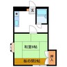 シャンブルマツザキ 1Kの間取り