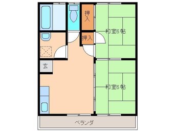 間取図 林城タウンハウス　Ａ棟