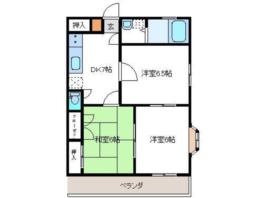 間取図 サンライズいわき