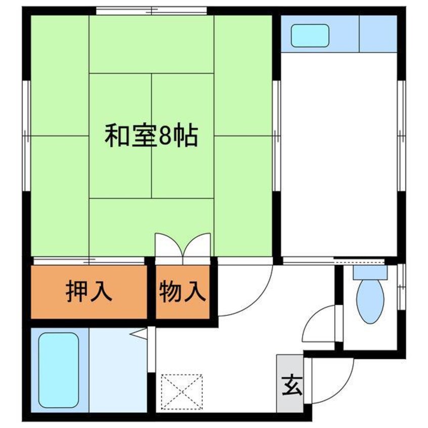 間取図 七五三第二ハイツ