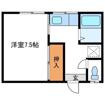 間取図 七五三第二ハイツ