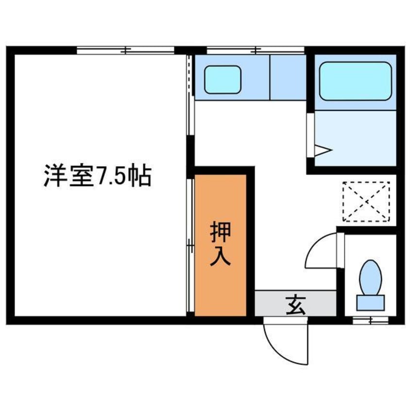 間取図 七五三第二ハイツ