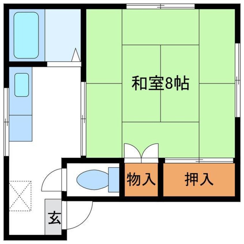 間取図 七五三第二ハイツ