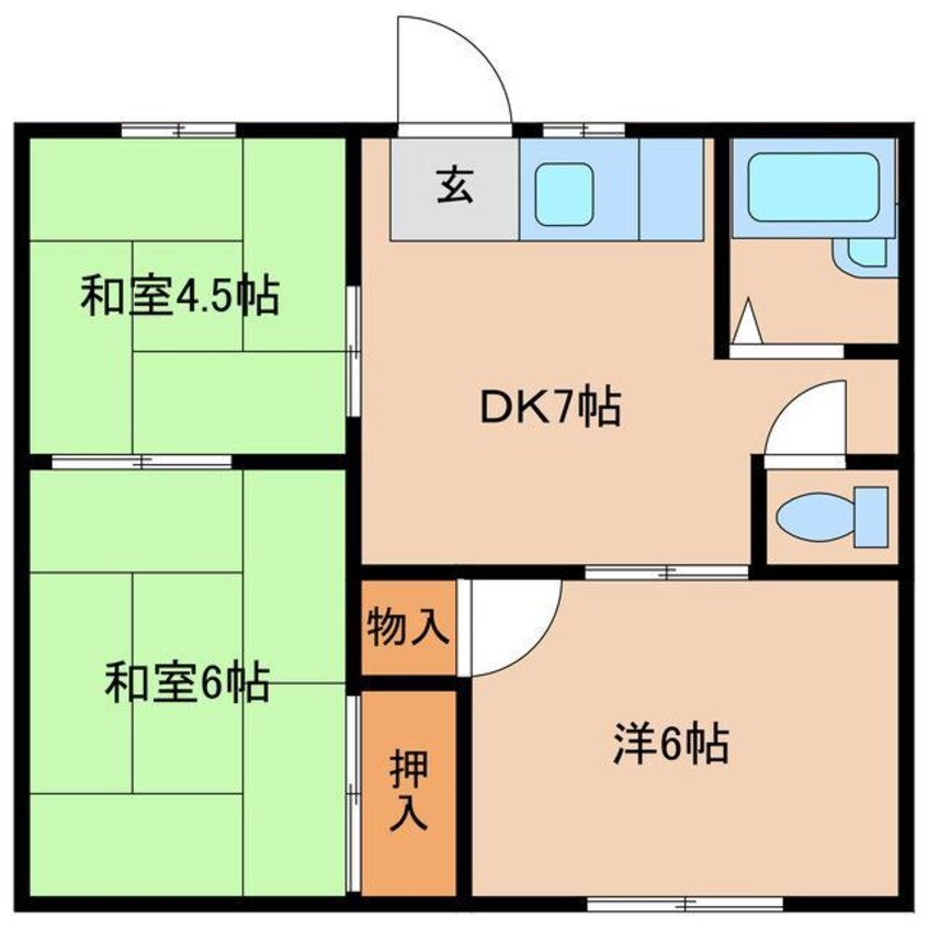 間取図 メゾン上荒川　ＮＯ．4