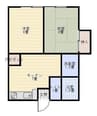 メゾンヒロ　下神谷 2DKの間取り