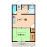 マロンハイツ 1DKの間取り