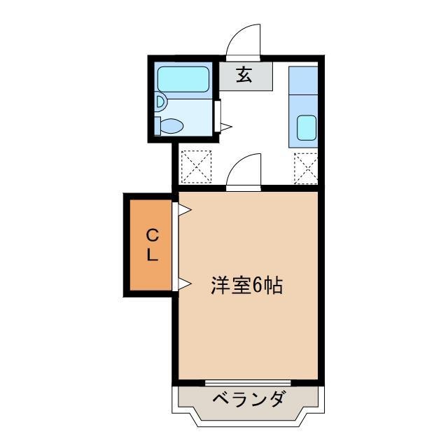 間取り図 コーポ峰