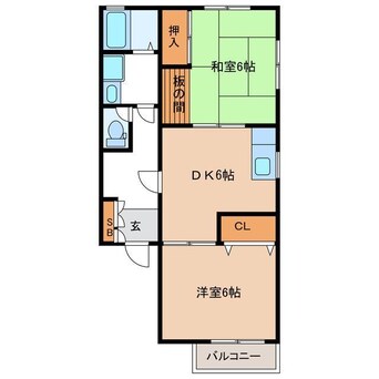 間取図 コーポ市川