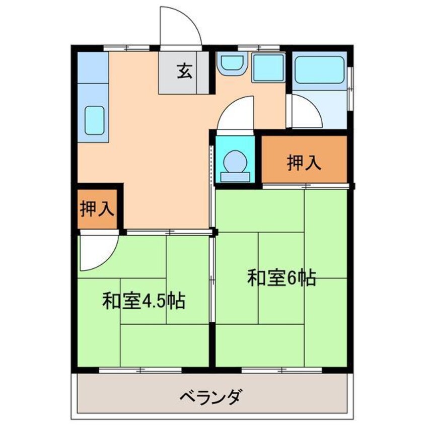 間取図 ハイツ神利