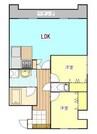 ライオンズマンション 2LDKの間取り