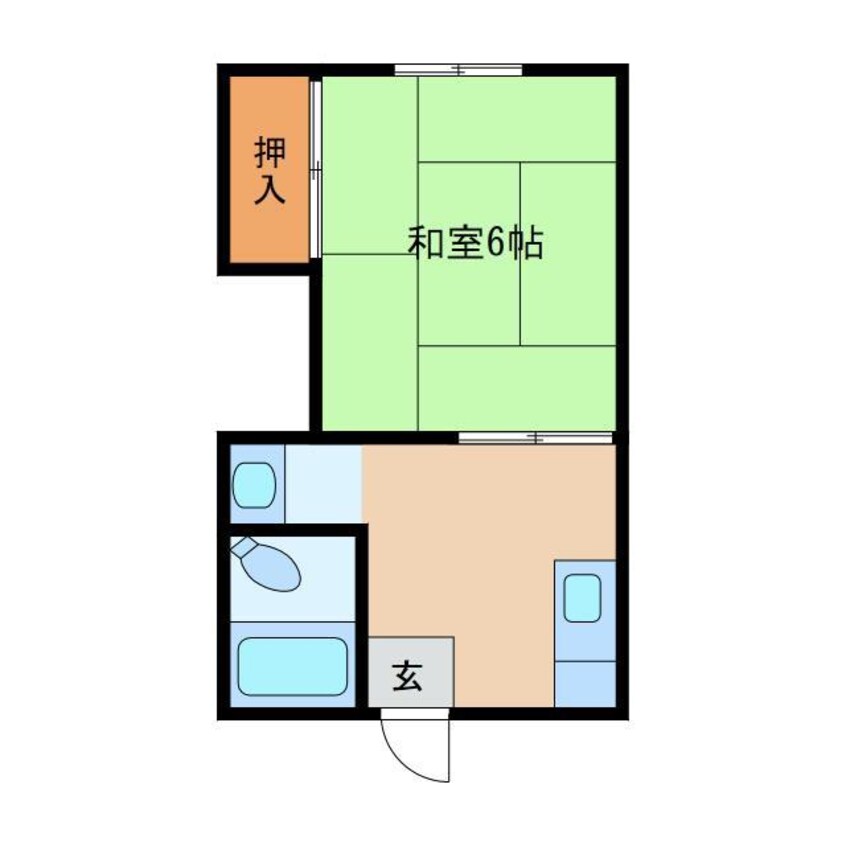 間取図 メゾンフルカワ