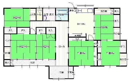 間取り図 久ノ浜　門馬貸家