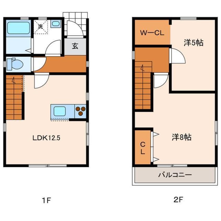 間取図 吉野貸家　B