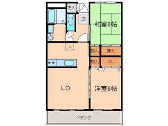 間取図 タウンズ谷川瀬