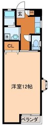 パロスさとがおか 1Kの間取り