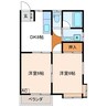 ファレーズ自由ヶ丘 2DKの間取り