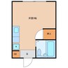 不二屋第二自由ヶ丘ハイツ 1Rの間取り