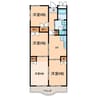 不二屋小島ハイツ 4DKの間取り