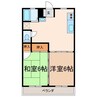 メゾン愛谷 2DKの間取り