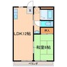 メゾンドｍｉｅ 1LDKの間取り
