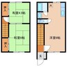 山一ハイツII 2LDKの間取り