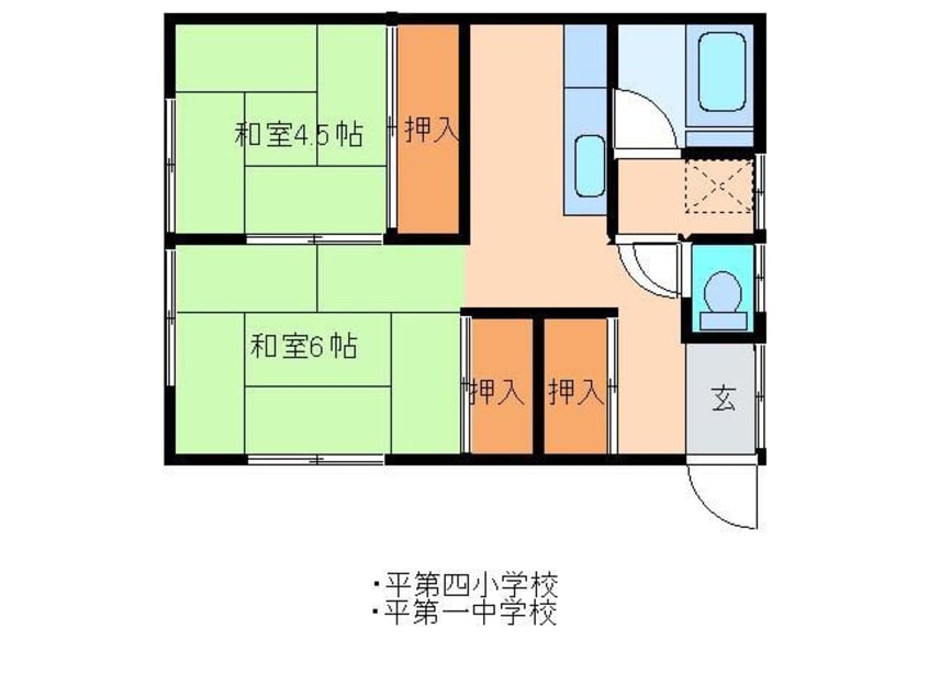 間取図 山﨑アパート