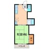 ロイヤルヒルズ好間 1DKの間取り