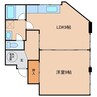 不二屋第二ビル 1DKの間取り