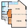 不二屋第二ビル 1DKの間取り