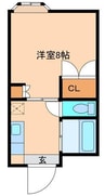 MKハイツ 1Kの間取り
