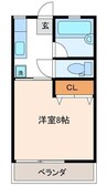 MKハイツ 1Kの間取り