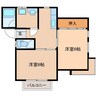 ルファール自由ヶ丘 2Kの間取り